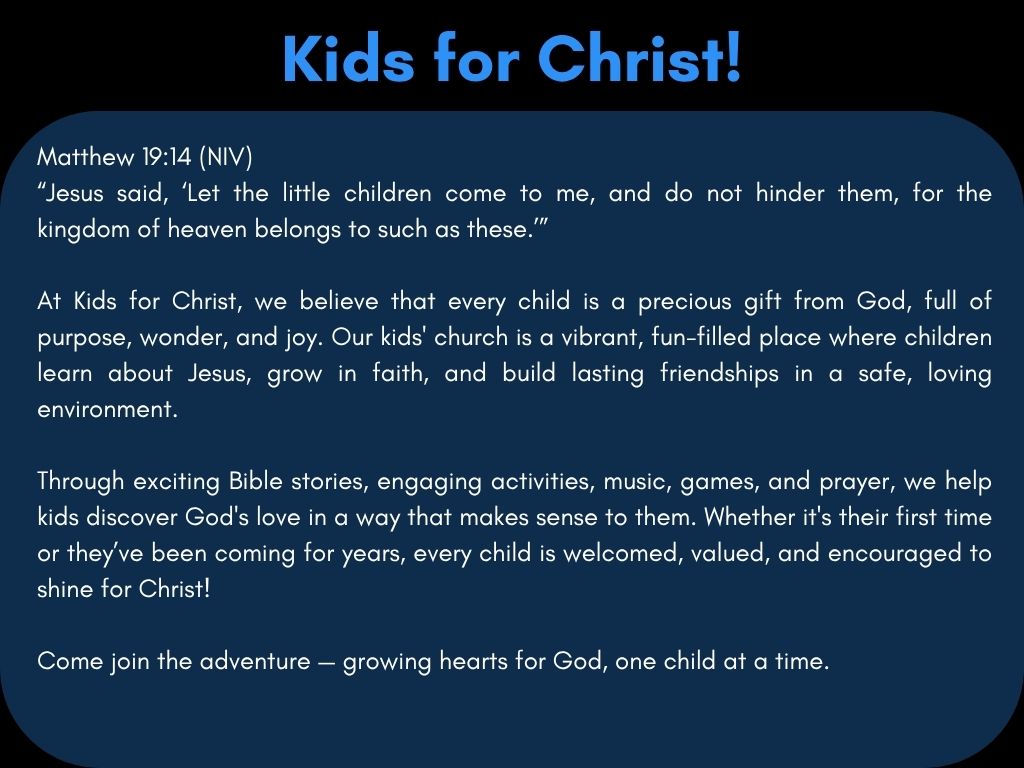 Kids for Christ New